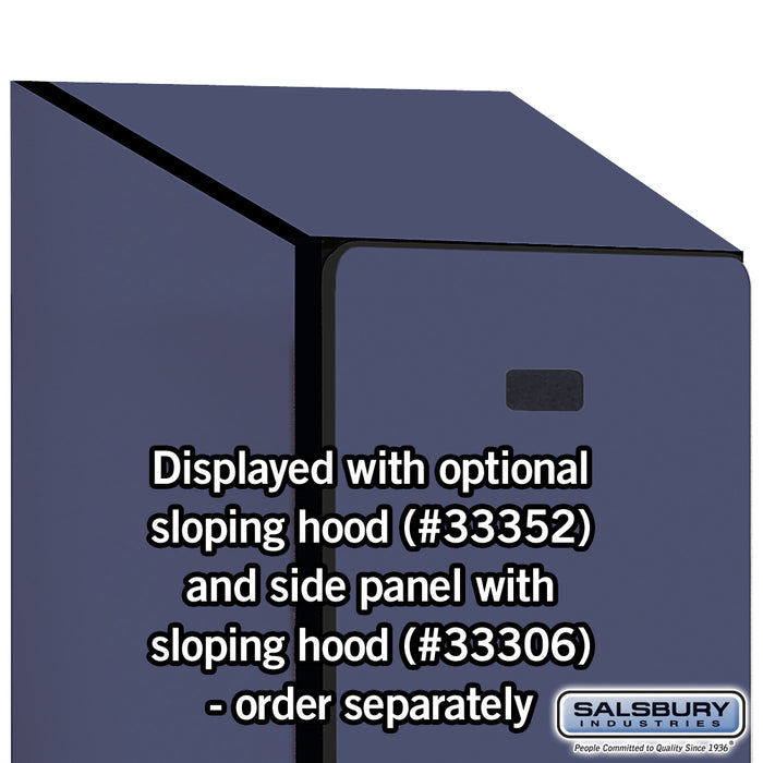 Salsbury 12" Wide Single Tier Designer Wood Locker - 1 Wide - 6 Feet High - 21 Inches Deep - Blue - Hasps - Sweatfully