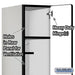 Salsbury 12" Wide Single Tier Designer Wood Locker - 1 Wide - 6 Feet High - 21 Inches Deep - Gray - Hasps - Sweatfully