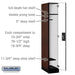 Salsbury 12" Wide Single Tier Designer Wood Locker - 1 Wide - 6 Feet High - 21 Inches Deep - Mahogany - Silver Resettable Combination Locks - Sweatfully