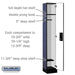 Salsbury 12" Wide Single Tier Designer Wood Locker - 1 Wide - 6 Feet High - 15 Inches Deep - Blue - Silver Electronic Locks - Sweatfully