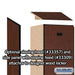 Salsbury 12" Wide Single Tier Designer Wood Locker - 1 Wide - 6 Feet High - 15 Inches Deep - Mahogany - Hasps - Sweatfully