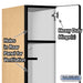 Salsbury 12" Wide Single Tier Designer Wood Locker - 1 Wide - 6 Feet High - 15 Inches Deep - Maple - Hasps - Sweatfully