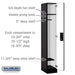 Salsbury 12" Wide Single Tier Designer Wood Locker - 1 Wide - 6 Feet High - 18 Inches Deep - Black - Silver Electronic Locks - Sweatfully