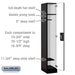 Salsbury 12" Wide Single Tier Designer Wood Locker - 1 Wide - 6 Feet High - 18 Inches Deep - Black - Silver Resettable Combination Locks - Sweatfully