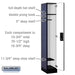 Salsbury 12" Wide Single Tier Designer Wood Locker - 1 Wide - 6 Feet High - 18 Inches Deep - Blue - Silver Electronic Locks - Sweatfully