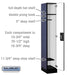Salsbury 12" Wide Single Tier Designer Wood Locker - 1 Wide - 6 Feet High - 18 Inches Deep - Blue - Silver Resettable Combination Locks - Sweatfully