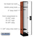 Salsbury 12" Wide Single Tier Designer Wood Locker - 1 Wide - 6 Feet High - 18 Inches Deep - Cherry - Silver Resettable Combination Locks - Sweatfully