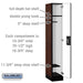 Salsbury 12" Wide Single Tier Designer Wood Locker - 1 Wide - 6 Feet High - 18 Inches Deep - Mahogany - Black Resettable Combination Locks - Sweatfully