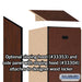 Salsbury 12" Wide Single Tier Designer Wood Locker - 1 Wide - 6 Feet High - 18 Inches Deep - Mahogany - Hasps - Sweatfully