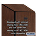 Salsbury 12" Wide Single Tier Designer Wood Locker - 1 Wide - 6 Feet High - 18 Inches Deep - Mahogany - Hasps - Sweatfully
