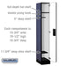 Salsbury 12" Wide Single Tier Designer Wood Locker - 1 Wide - 6 Feet High - 18 Inches Deep - Blue - Hasps - Sweatfully