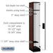 Salsbury 12" Wide Single Tier Designer Wood Locker - 1 Wide - 6 Feet High - 18 Inches Deep - Mahogany - Hasps - Sweatfully
