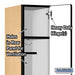 Salsbury 12" Wide Single Tier Designer Wood Locker - 1 Wide - 6 Feet High - 18 Inches Deep - Maple - Hasps - Sweatfully
