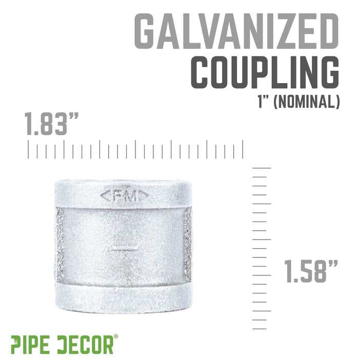 1 in. Galvanized Iron Coupling - Sweatfully