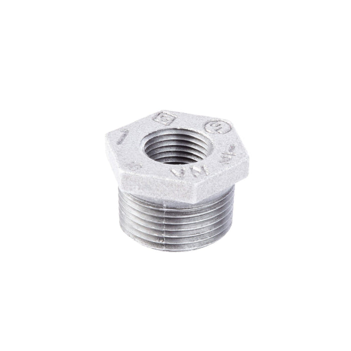 1 in. x 1/2 in. Galvanized Iron Bushing - Sweatfully