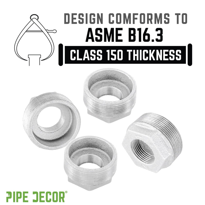 1 1/4 in. x 1/2 in. Galvanized Iron Bushing - Sweatfully
