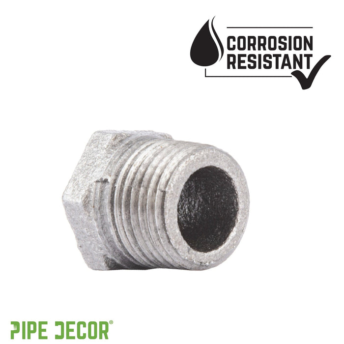 1/2 in. x 1/8 in. Galvanized Iron Bushing - Sweatfully
