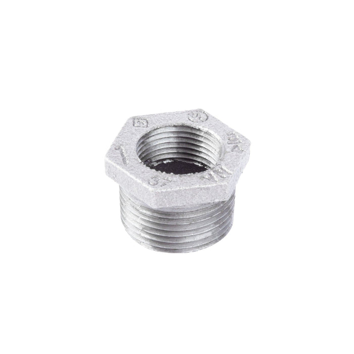 1 in. x 3/4 in. Galvanized Iron Bushing - Sweatfully