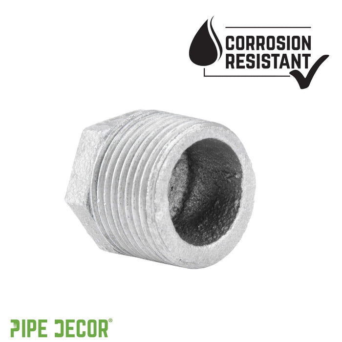 1 in. x 3/8 in. Galvanized Iron Bushing - Sweatfully