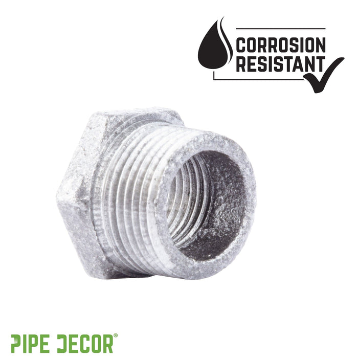 3/4 in. x 1/2 in. Galvanized Iron Bushing - Sweatfully