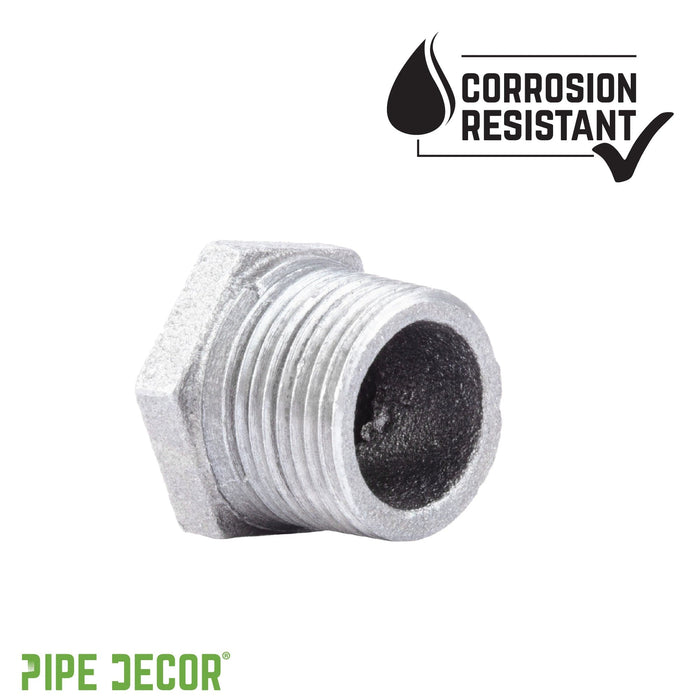 3/4 in. x 1/8 in. Galvanized Iron Bushing - Sweatfully