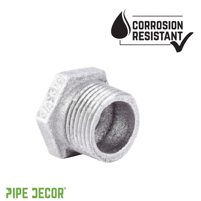 3/4 in. x 3/8 in. Galvanized Iron Bushing - Sweatfully