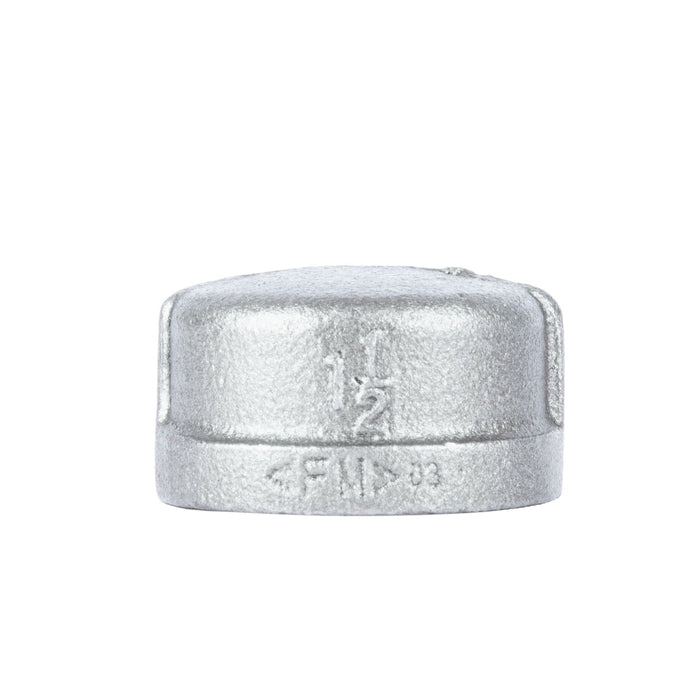 1 1/2 in. Galvanized Iron Cap - Sweatfully