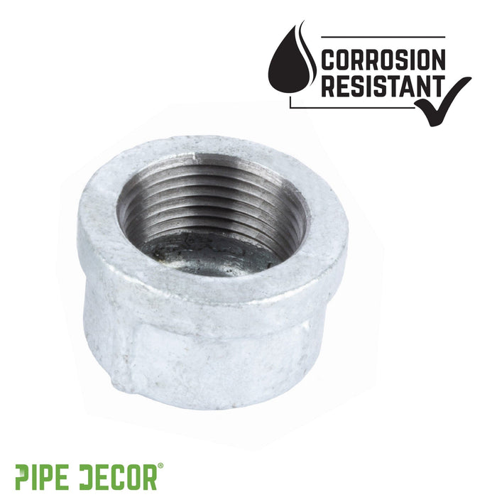 1 in. Galvanized Iron Cap - Sweatfully