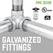 1 in. Galvanized Iron Compression Coupling - Sweatfully