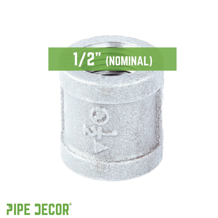 1/2 in. Galvanized Iron Coupling - Sweatfully
