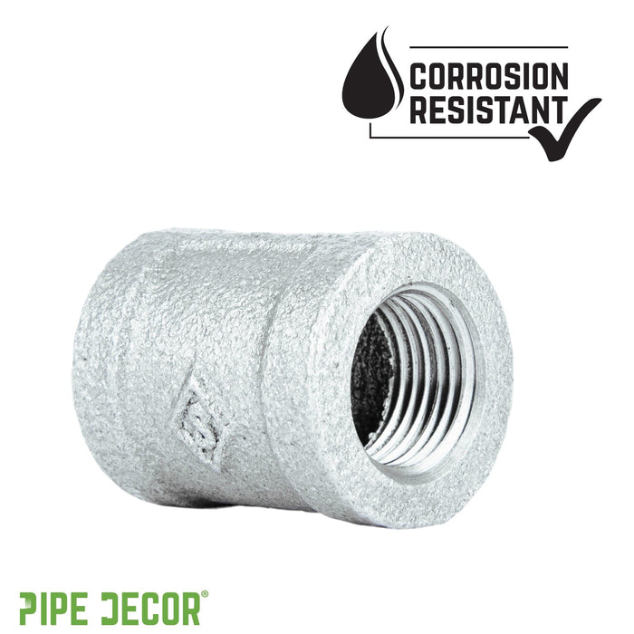 1/4 in. Galvanized Iron Coupling - Sweatfully