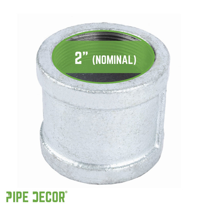 2 in. Galvanized Iron Coupling - Sweatfully
