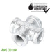 1/2 in. Galvanized Iron Cross - Sweatfully