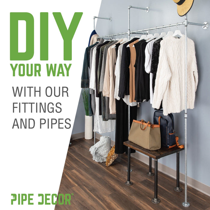 1 in. Galvanized Iron Cross - Sweatfully