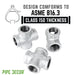 3/4 in. Galvanized Iron Cross - Sweatfully