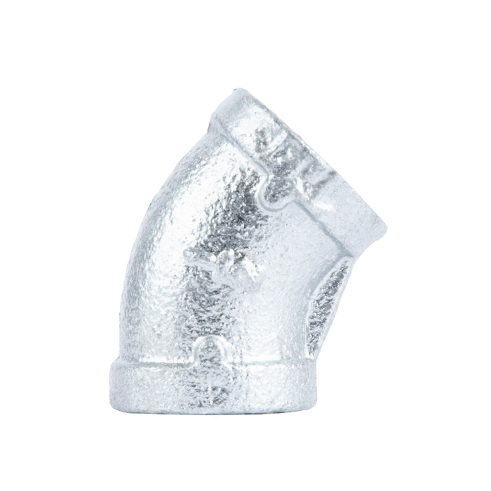 1/2 in. Galvanized Iron 45 Degree Elbow - Sweatfully