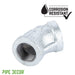 1/2 in. Galvanized Iron 45 Degree Elbow - Sweatfully