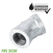 1/4 in.  Galvanized Iron 45 Degree Elbow - Sweatfully