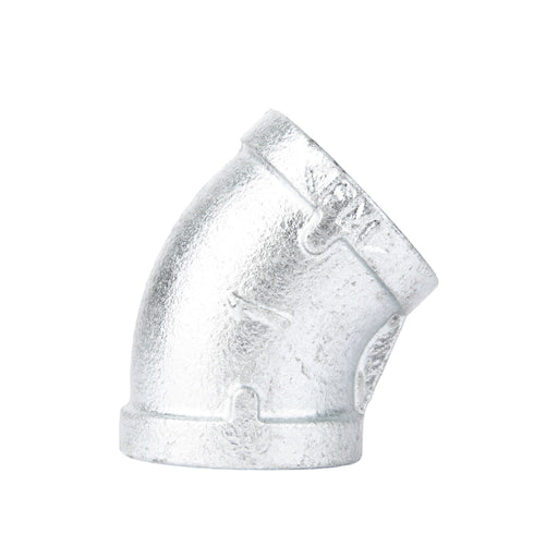 1 in. Galvanized Iron 45 Degree Elbow - Sweatfully