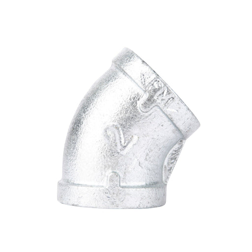 2 in.  Galvanized Iron 45 Degree Elbow - Sweatfully