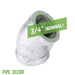 3/4 in. Galvanized Iron 45 Degree Elbow - Sweatfully