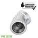 3/4 in. Galvanized Iron 45 Degree Elbow - Sweatfully
