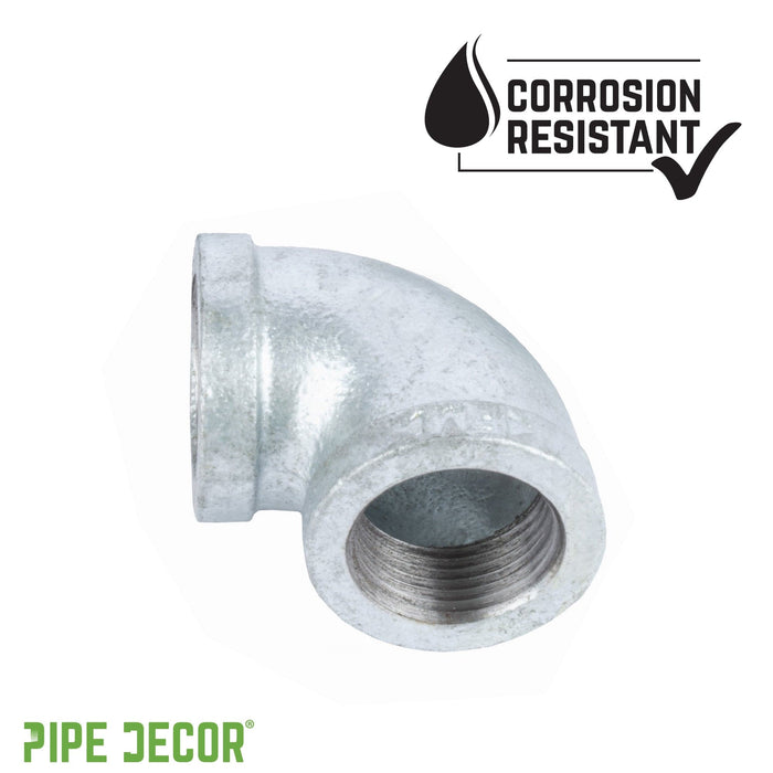 2 in. Galvanized Iron 90 Degree Elbow - Sweatfully