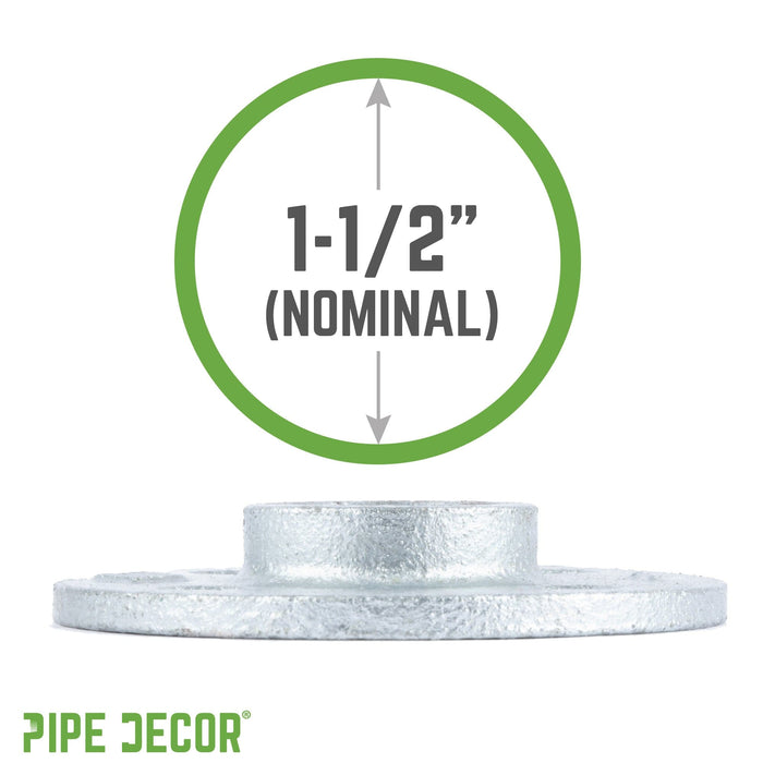 1 1/2 in. Galvanized Iron Floor Flange - Sweatfully