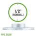 1/2 in. Galvanized Iron Floor Flange - Sweatfully