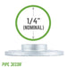 1/4 in. Galvanized Iron Floor Flange - Sweatfully