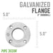 2 in.  Galvanized Iron Floor Flange - Sweatfully
