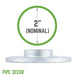 2 in.  Galvanized Iron Floor Flange - Sweatfully
