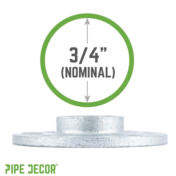 3/4 in. Galvanized Iron Floor Flange - Sweatfully