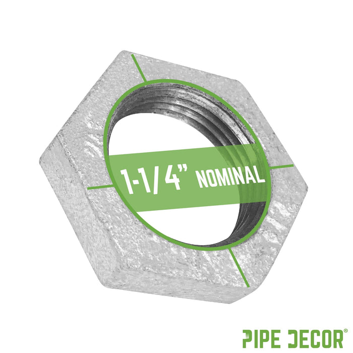 1 1/4 in. Galvanized Iron Locknut - Sweatfully
